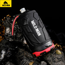 Заредете изображение във визуализатора на галерията – WILDMAN Bicycle bag R1 waterproof 1L for bottle black-red
