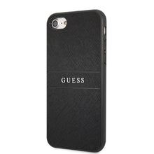 Заредете изображение във визуализатора на галерията – Guess GUHCI8PSASBBK iPhone 7/8 / SE 2020 / SE 2022 black/black Saffiano Strap
