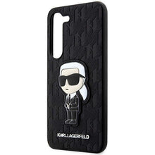 Заредете изображение във визуализатора на галерията – Karl Lagerfeld KLHCS23SSAKLHKPK S23 S911 hardcase black/black Saffiano Monogram Ikonik
