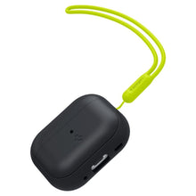 Заредете изображение във визуализатора на галерията – Spigen SILICONE FIT STRAP Apple AIRPODS PRO 1 / 2 BLACK/PHANTOM GREEN
