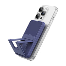 Заредете изображение във визуализатора на галерията – Amazing Thing Power bank Thunder Pro Stand 5000mAh TPM5KSBU - Type C - magnetic with induction charger blue
