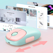 Заредете изображение във визуализатора на галерията – Ugreen MU102 FUN+ Bluetooth / 2.4 GHz wireless mouse - pink
