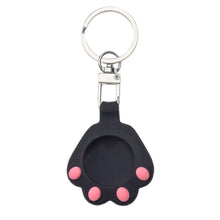 Заредете изображение във визуализатора на галерията – Cat Paw AirTag Case Silicone Case Keychain Pendant for AirTag black

