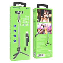 Заредете изображение във визуализатора на галерията – Borofone Selfie Stick BY10 Star Live black
