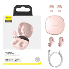 Заредете изображение във визуализатора на галерията – Baseus encok true wireless earphones wm01 plus plus pink ngwm01p-04
