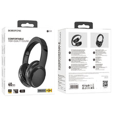 Заредете изображение във визуализатора на галерията – Borofone Headphones BO25 Rhyme bluetooth black
