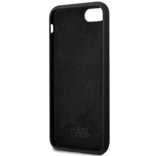 Заредете изображение във визуализатора на галерията – Karl Lagerfeld KLHCI8SNIKBCK iPhone 7/8/ SE 2020/2022 hardcase black/black Silicone Ikonik

