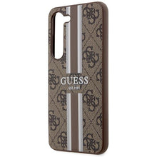 Заредете изображение във визуализатора на галерията – Guess GUHCS23SP4RPSW S23 S911 brown/brown hardcase 4G Printed Stripe
