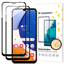 Заредете изображение във визуализатора на галерията – Wozinsky Full Glue Tempered Glass Samsung Galaxy A14 5G 9H Full Screen Tempered Glass with Black Frame
