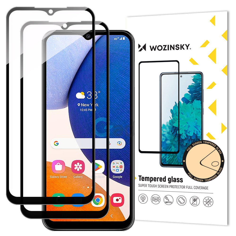Wozinsky Full Glue Tempered Glass Samsung Galaxy A14 5G 9H Full Screen Tempered Glass with Black Frame