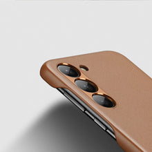 Заредете изображение във визуализатора на галерията – Dux Ducis Grit case for Samsung Galaxy S23 elegant cover made of artificial leather MagSafe brown
