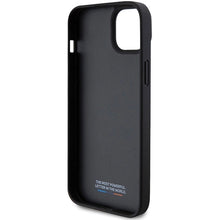 Заредете изображение във визуализатора на галерията – BMW Perforated Tricolor Line case for iPhone 15 / 14 / 13 - black
