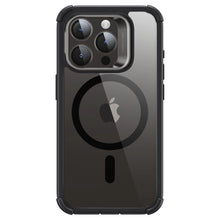 Заредете изображение във визуализатора на галерията – ESR Armor Tough Kickstand Halolock Case with MagSafe for iPhone 15 Pro - Transparent &amp; Black
