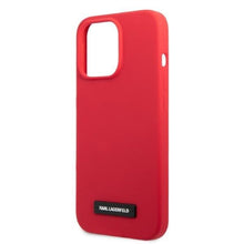 Заредете изображение във визуализатора на галерията – Karl Lagerfeld KLHCP13LSLMP1R iPhone 13 Pro / 13 6.1" hardcase red/red Silicone Plaque
