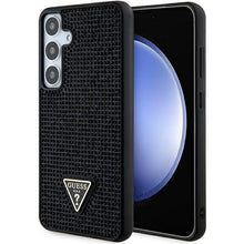 Заредете изображение във визуализатора на галерията – Guess Rhinestone Triangle case for Samsung Galaxy S24+ - black
