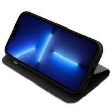 Заредете изображение във визуализатора на галерията – Karl Lagerfeld KLBKP14XSAKLHPG iPhone 14 Pro Max 6.7" bookcase silver/silver Saffiano Monogram

