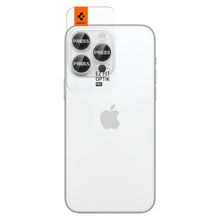 Заредете изображение във визуализатора на галерията – SPIGEN OPTIK.TR ”EZ FIT” camera protector 2-pack for IPHONE 14 PRO / 14 PRO MAX silver
