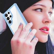Заредете изображение във визуализатора на галерията – Outer Space Case for Samsung Galaxy S23 Ultra cover with a flexible frame blue
