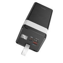 Заредете изображение във визуализатора на галерията – Hoco power bank 50 000mah with desk lamp + pd22,5w + qc3.0 j86a white - TopMag
