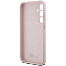 Заредете изображение във визуализатора на галерията – Karl Lagerfeld Silicone Choupette Metal Pin case for Samsung Galaxy S23 FE - pink
