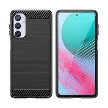 Заредете изображение във визуализатора на галерията – Flexible carbon pattern case for Samsung Galaxy M54 Carbon Case - black
