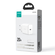Заредете изображение във визуализатора на галерията – 20W USB C PD Charger with USB C Cable - Lightning Joyroom JR-TCF06
