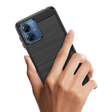 Заредете изображение във визуализатора на галерията – Carbon Case silicone case for Motorola G14 - black
