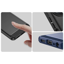 Заредете изображение във визуализатора на галерията – Carbon Case case for Honor X8 5G flexible silicone carbon cover black
