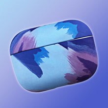 Заредете изображение във визуализатора на галерията – Watercolor AirPods Case colorful hard case for AirPods Pro blue
