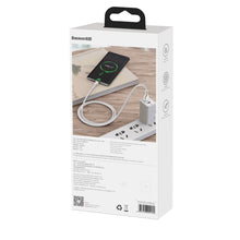 Заредете изображение във визуализатора на галерията – Baseus Cable Cafule Metal - USB to Type C - 66W 2 metres (CAKF000202) white
