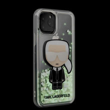 Заредете изображение във визуализатора на галерията – Karl Lagerfeld KLHCN58GLGIRKL iPhone 11 Pro hardcase Ikonik Glitter Glow in the dark
