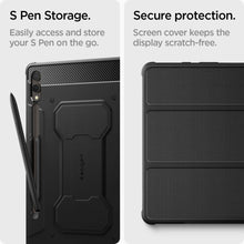 Заредете изображение във визуализатора на галерията – Spigen RUGGED ARMOR "PRO" GALAXY TAB S9+ PLUS 12.4 X810 / X816B BLACK

