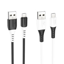 Заредете изображение във визуализатора на галерията – HOCO cable USB to Micro 2,4A Silicone X82 white
