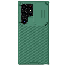 Заредете изображение във визуализатора на галерията – Nillkin CamShield Pro armored case with camera protector for Samsung Galaxy S24 Ultra - green

