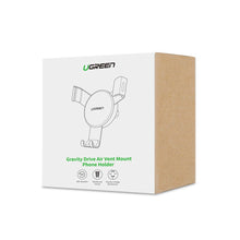 Заредете изображение във визуализатора на галерията – Ugreen car gravity holder for air supply ventilation grille gray (50564)
