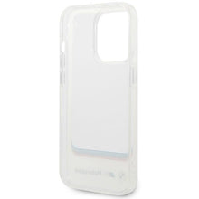 Заредете изображение във визуализатора на галерията – Case BMW BMHCP14X22HMCH iPhone 14 Pro Max 6.7" white/white Transparent Center
