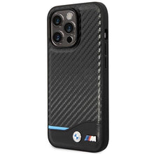 Заредете изображение във визуализатора на галерията – Case BMW BMHMP14X22NBCK iPhone 14 Pro Max 6.7" black/black Carbon MagSafe
