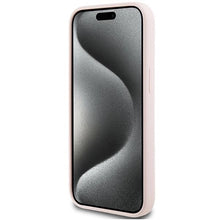 Заредете изображение във визуализатора на галерията – Karl Lagerfeld Silicone Karl Script case for iPhone 15 - pink
