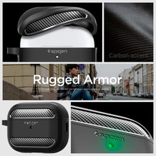 Заредете изображение във визуализатора на галерията – Spigen RUGGED ARMOR Apple AIRPODS PRO 1 / 2 MATTE BLACK
