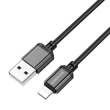 Заредете изображение във визуализатора на галерията – Borofone Cable BX87 Sharp - USB to Lightning - 2,4A 1 metre black
