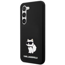 Заредете изображение във визуализатора на галерията – Karl Lagerfeld KLHCS23SSNCHBCK S23 S911 hardcase black/black Silicone Choupette
