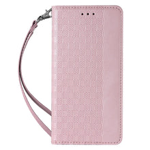 Заредете изображение във визуализатора на галерията – Magnet Strap Case Case For Samsung Galaxy A23 5G Flip Wallet Mini Lanyard Stand Pink
