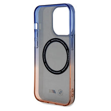 Заредете изображение във визуализатора на галерията – Original Case BMW Gradient Bumper MagSafe Hardcase BMHMP15XHTGE for Iphone 15 Pro Max Grey
