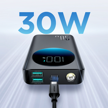 Заредете изображение във визуализатора на галерията – Joyroom powerbank 10000mAh 30W black (JR-PBF01)
