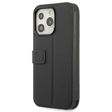Заредете изображение във визуализатора на галерията – Etui BMW BMFLBKP13XSLLBK iPhone 13 Pro Max 6,7" czarny/black book Signature
