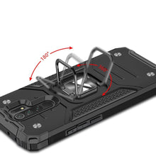Заредете изображение във визуализатора на галерията – Wozinsky Ring Armor Rugged Hybrid Case Cover + Magnetic Holder Xiaomi Redmi 10X 4G / Xiaomi Redmi Note 9 black
