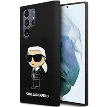 Заредете изображение във визуализатора на галерията – Karl Lagerfeld Silicone Ikonik case for Samsung Galaxy S24 Ultra - black
