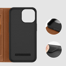 Заредете изображение във визуализатора на галерията – Dux Ducis Skin X2 case for iPhone 14 Pro Max case with magnetic flap brown
