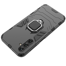 Заредете изображение във визуализатора на галерията – Ring Armor case for Samsung Galaxy A14 armored cover magnetic holder ring black
