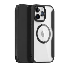 Заредете изображение във визуализатора на галерията – Dux Ducis Skin X Pro Magnetic Flip MagSafe Case iPhone 15 Pro - Black
